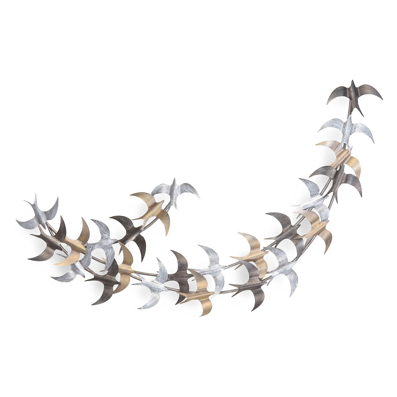 Birtley Wandobjekt Eisen Silber Schwarz Gold 1