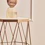 Shalimar Achteckiger Marmor und Gold Beistelltisch
 2
