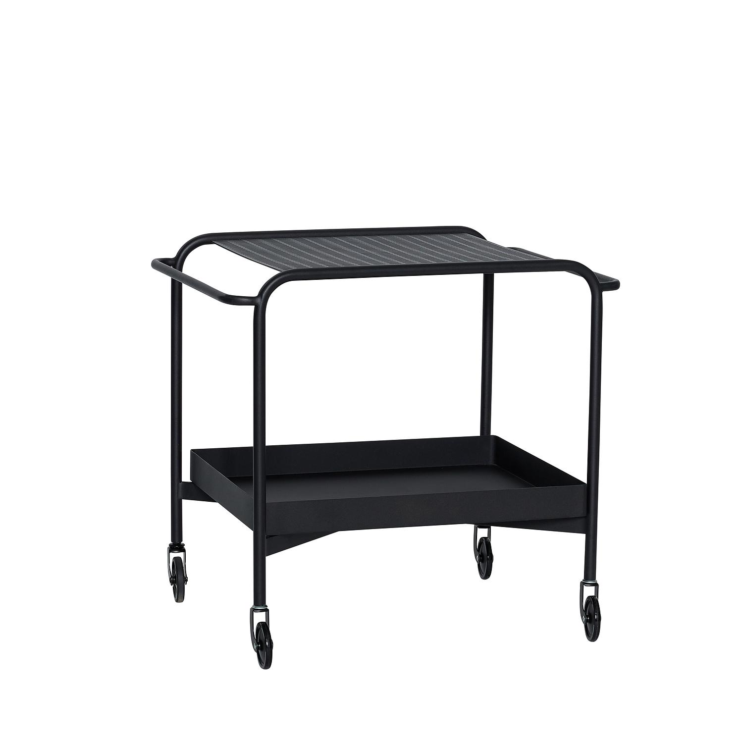 Push Serving Trolley Black 1