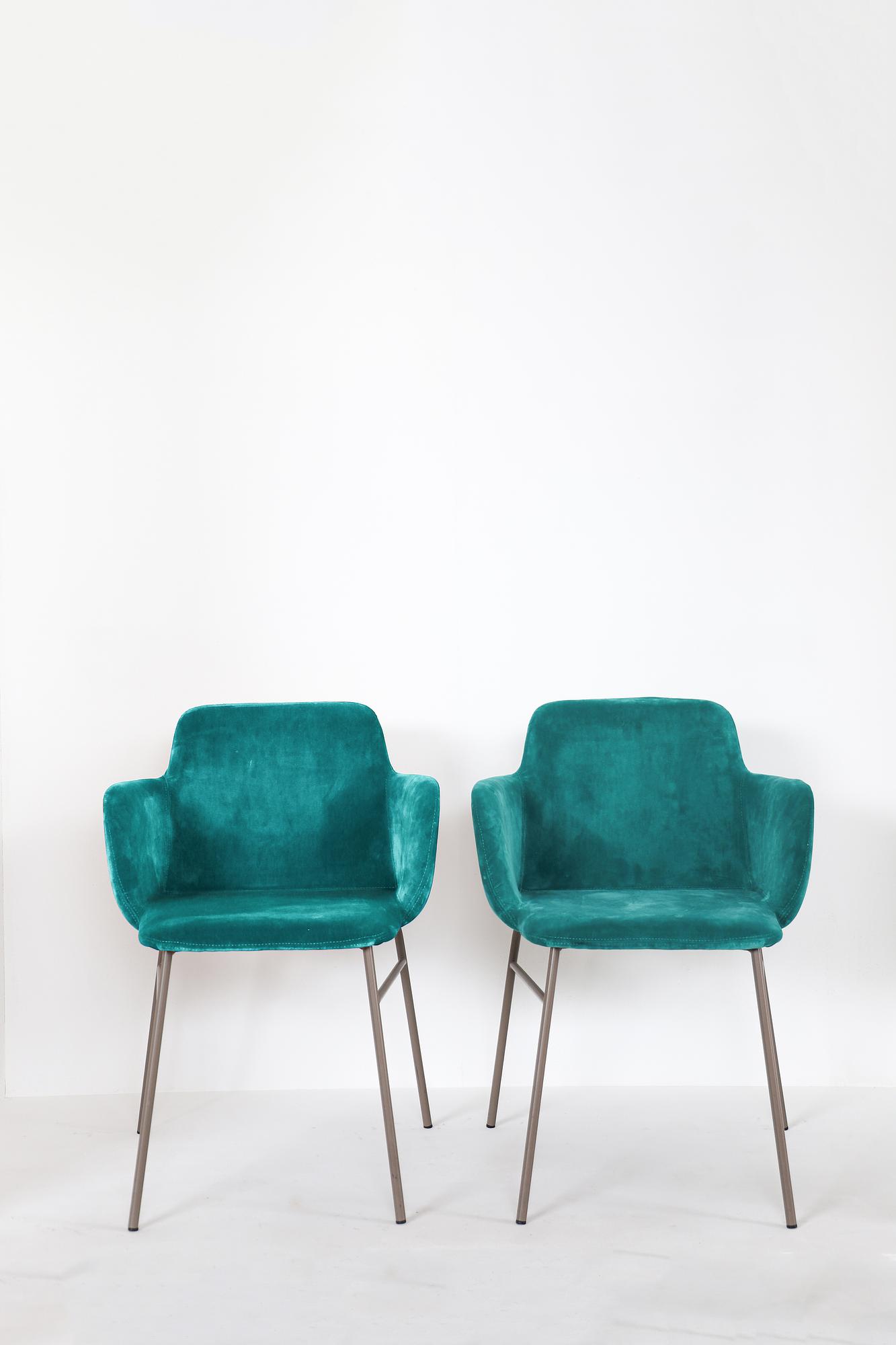 6x Bardot Armchair Velvet Multicolor 0