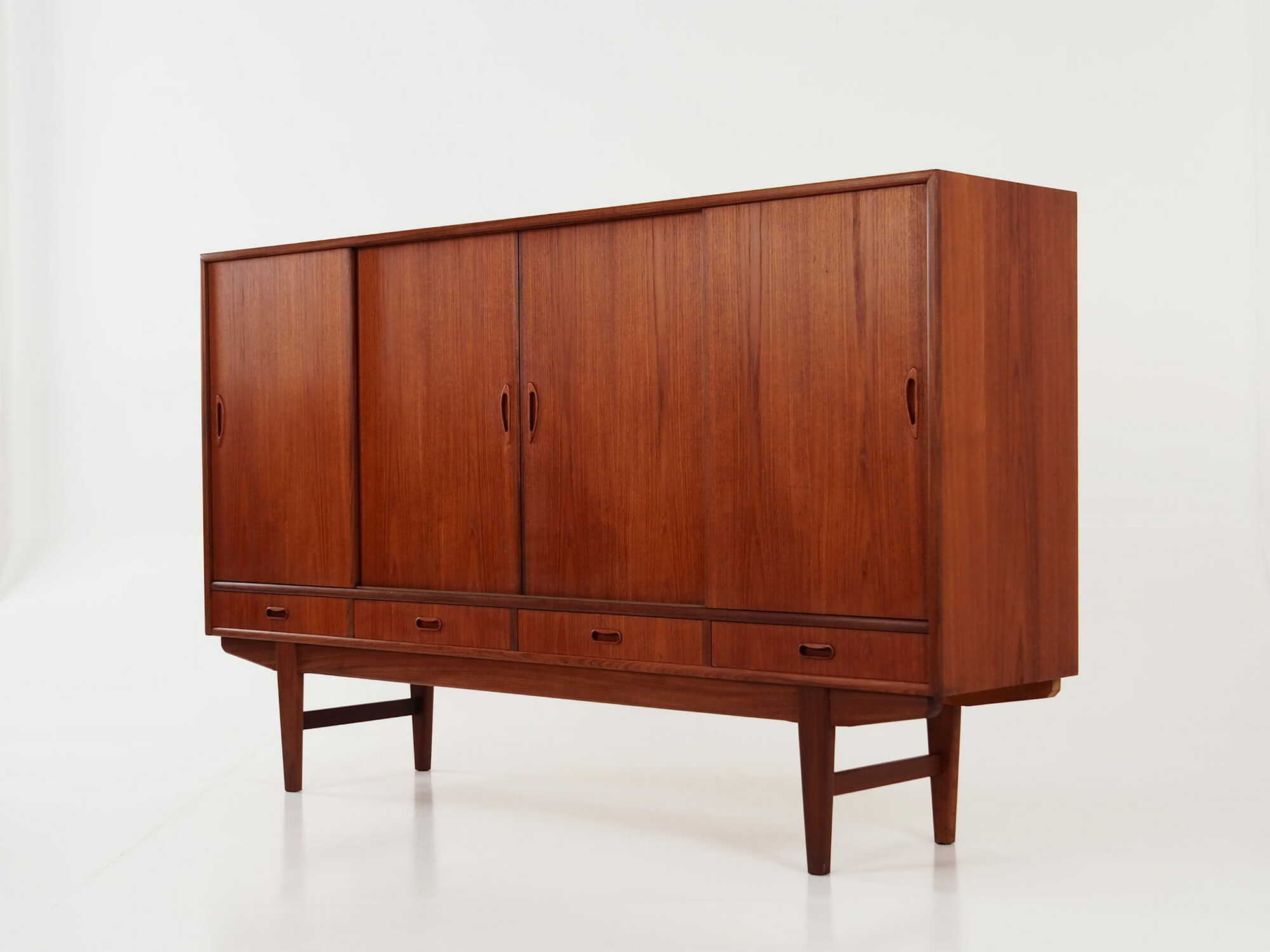 Vintage Sideboard Teak Wood Brown 1970s 4
