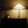 Table lamp Plastic Metal White 1970s 2