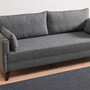 Sofa 3-Sitzer Textil Grau 5