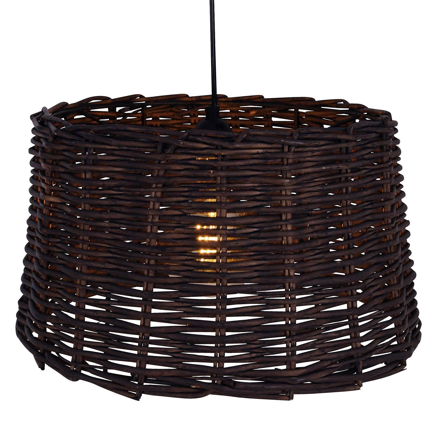 Basket Pendelleuchte Geflecht Acrylglas 1-flammig 0