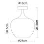 Ceiling light Maxy Type B 1-Light Colored glass Iron 4