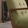 Kemer Armchair Wood veneer Green 3