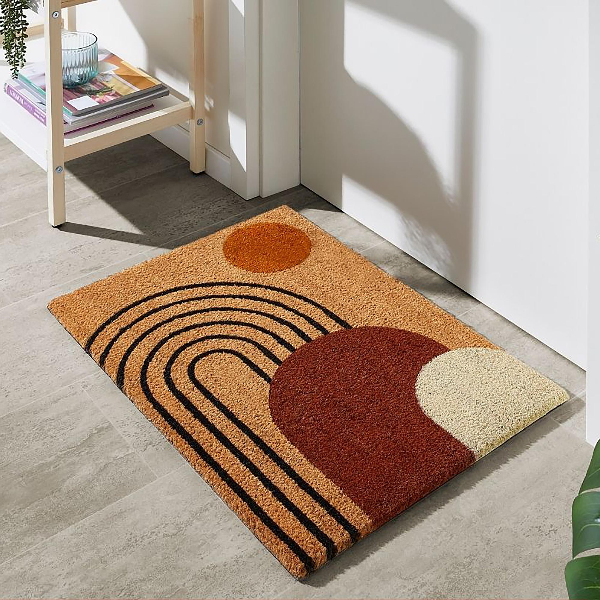 Coconut Geo Doormat Coconut Multicolored 2