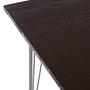 District Tisch Metall Ulmenholz Schwarz 5
