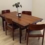 4x Stuhl-Set Holz Braun 1970er Jahre 2