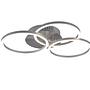 1-Flammig Circle LED-Deckenleuchte Eisen Silber 3