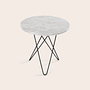 Mini O Table High Marble White Ø 50cm 0