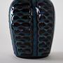 Vase Steinzeug Blau 6