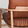 Enzo Sessel Leather Bronze 4