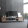 3044 Lowboard Holzfurnier Verchromter Stahl 4