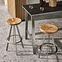 Yix Bar stool Teak Brown 0