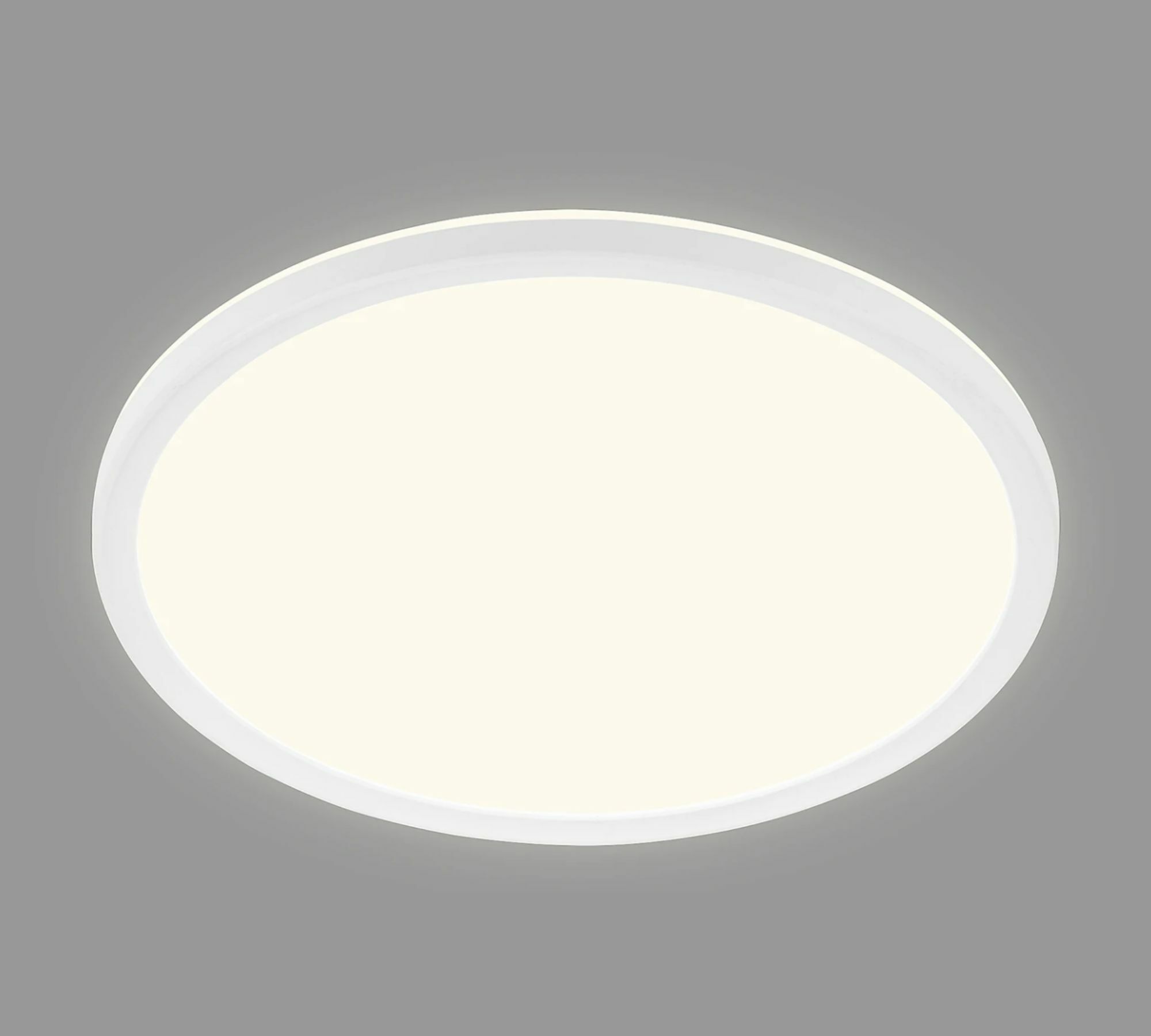 LED-Deckenleuchte Rund Kunststoff Weiß 1