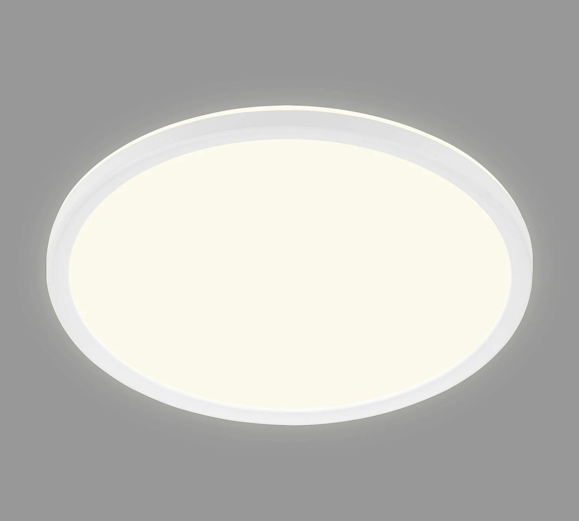 LED Ceiling Light Round Plastic White 1