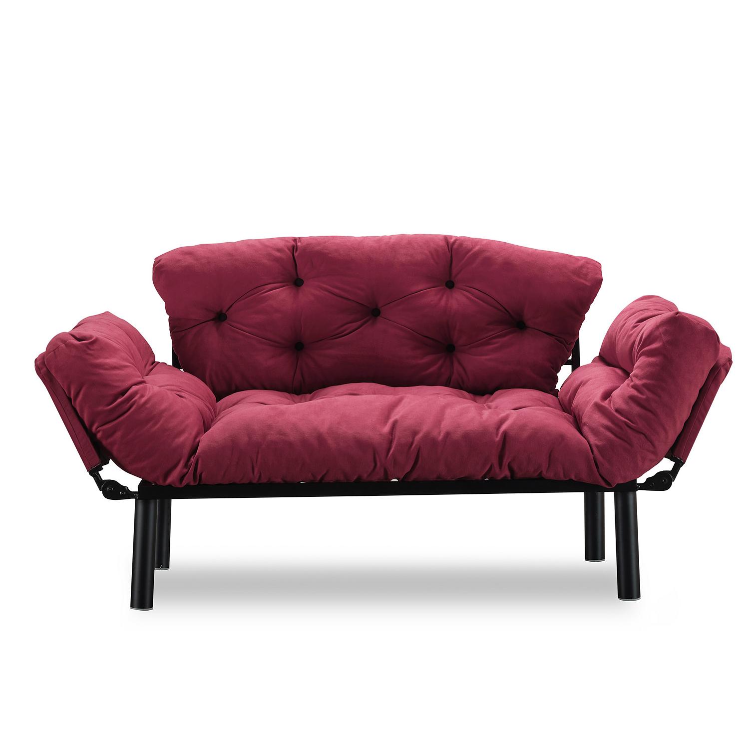 Nitta Sofa Bed 2-seater Maroon 0