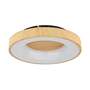 LED Deckenleuchte 1-flammig Acrylglas Metall Braun 0