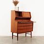 Secretary Teak wood 1970s 7