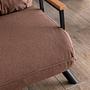 Sando divano letto 2 posti marrone chiaro 6