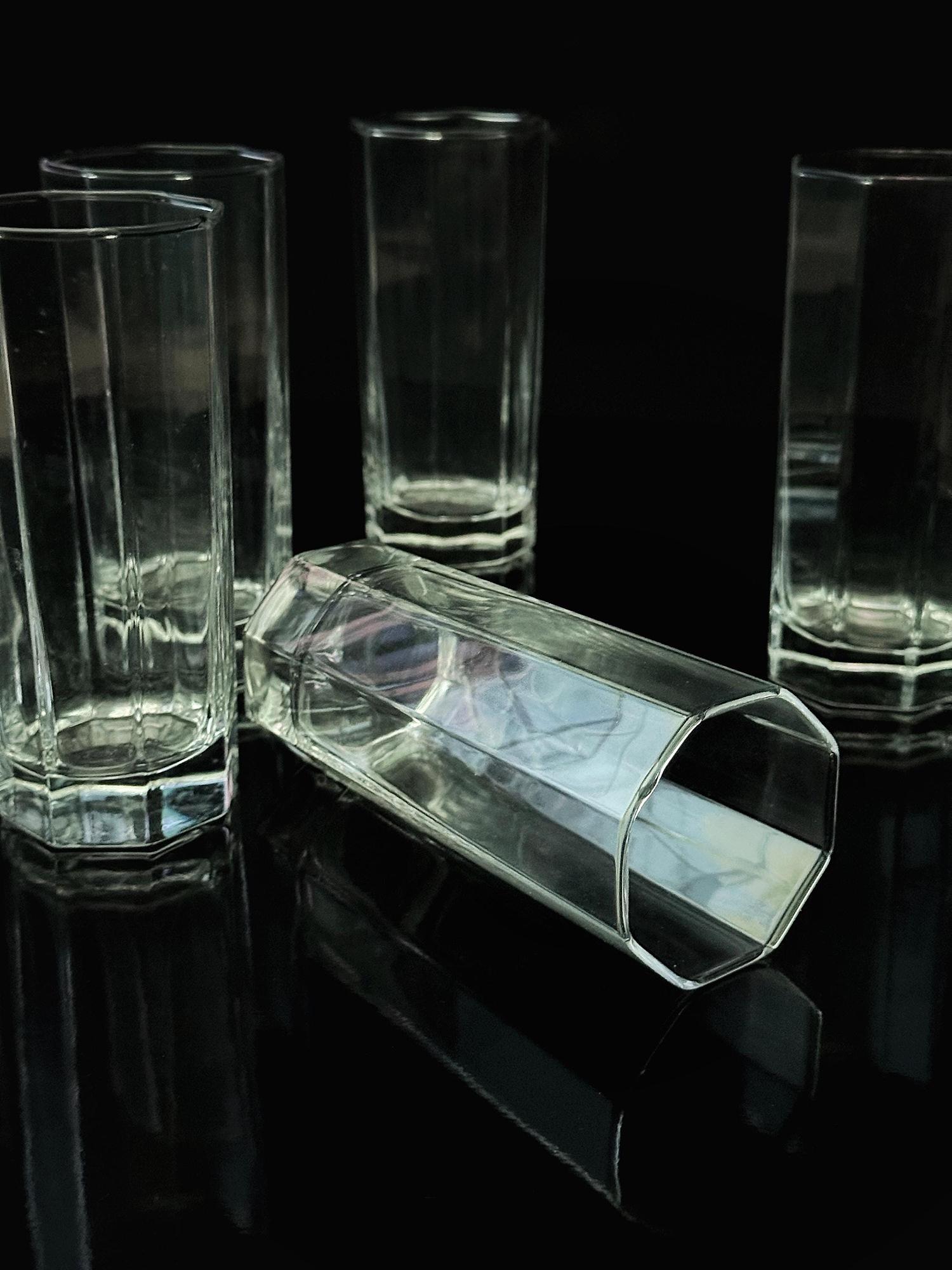 6x Vintage Wasserglas Frankreich 1980er Jahre 4
