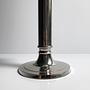 Vintage Kerzenständer Metall Chrom Silber 2