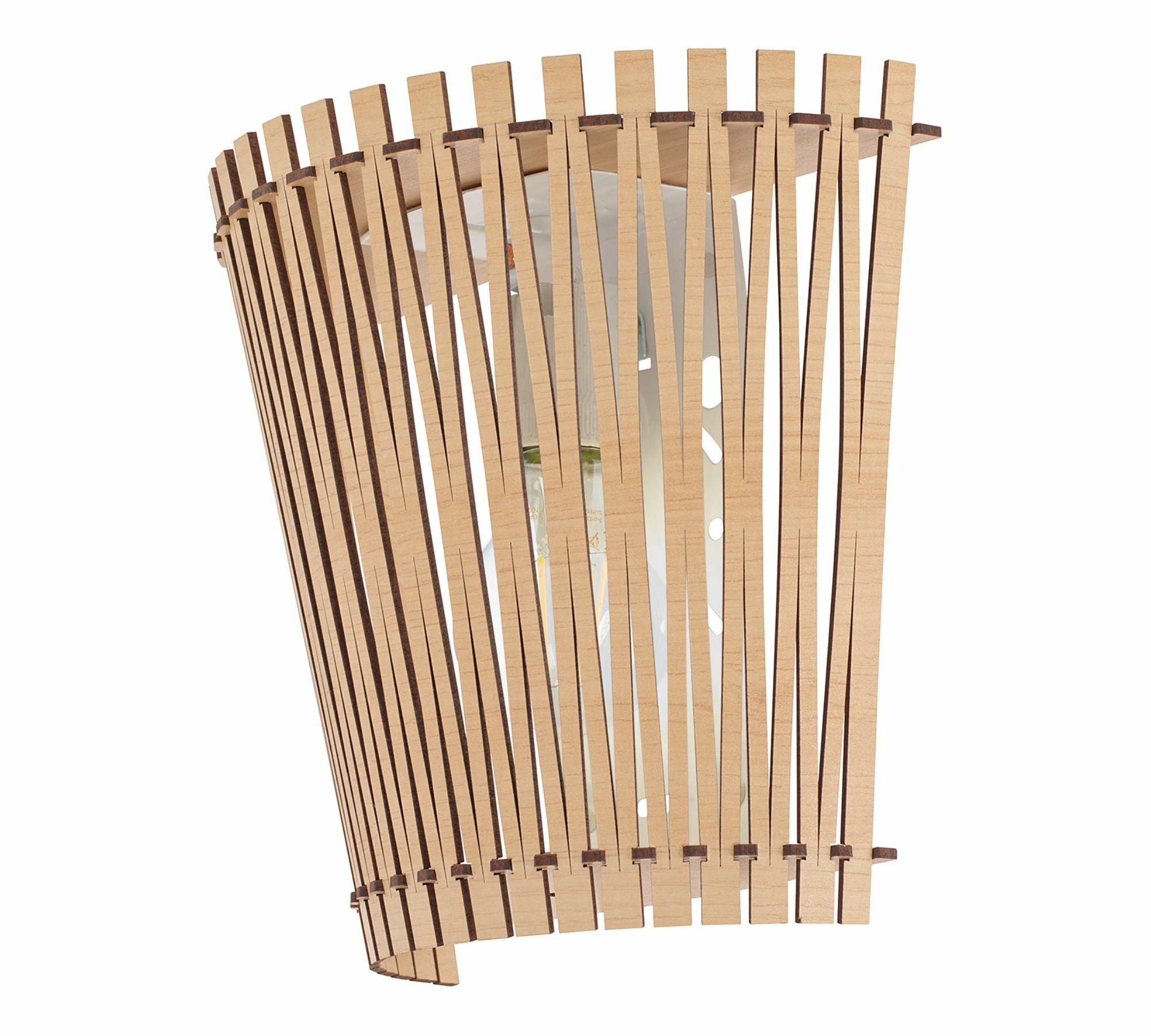 Wall lamp Sendero Wood / Steel 1-light Beige 0