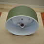 Vintage Pendant Light Metal Green 1990s 4