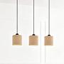 Coning Pendelleuchte 3-flammig Samt Hellbraun  1