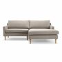 Astha Sofa 2-Sitzer Récamiere Rechts Agnes Brown 1