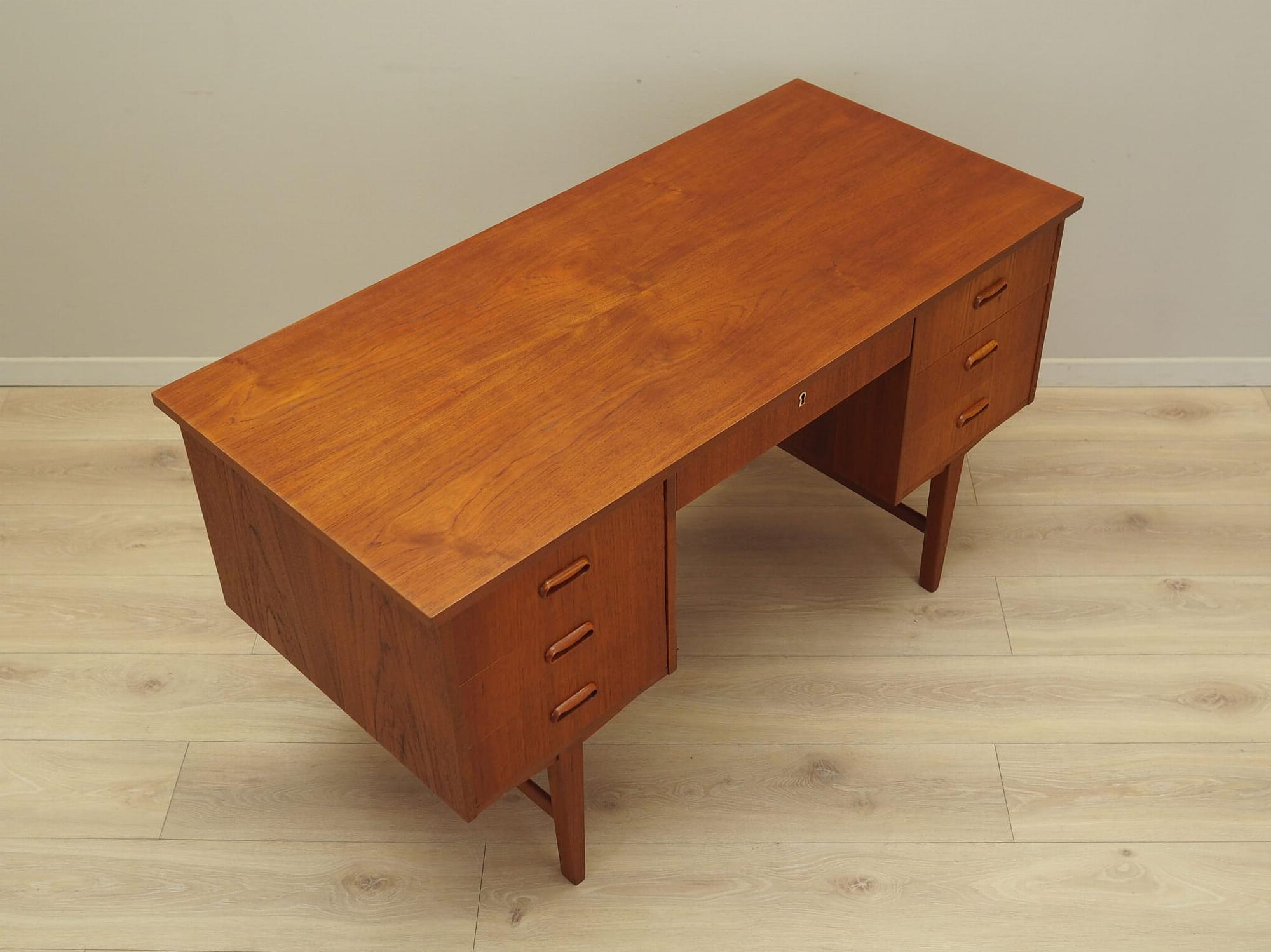 Schreibtisch Teakholz 1970er Jahre 5