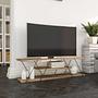 Canaz TV Stand Black Walnut Brown 1