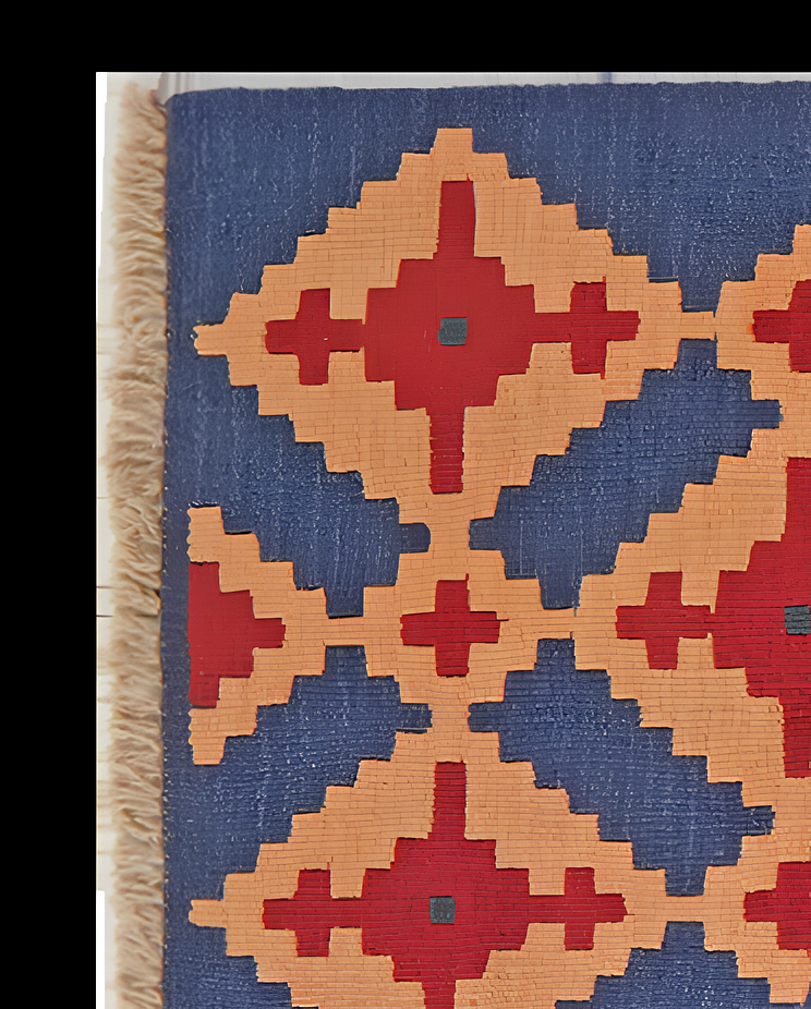 Kilim Gashgai Teppich Wolle Mehrfarbig 1