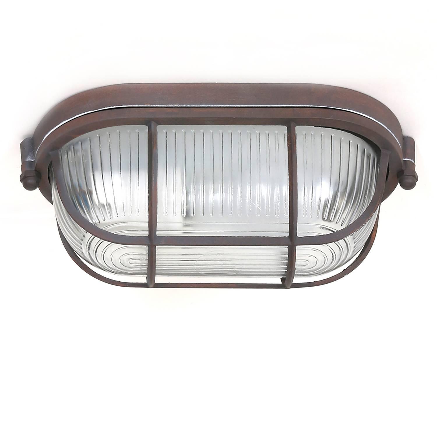 Deckenleuchte Mexlite I Sicherheitsglas Eisen Braun 3