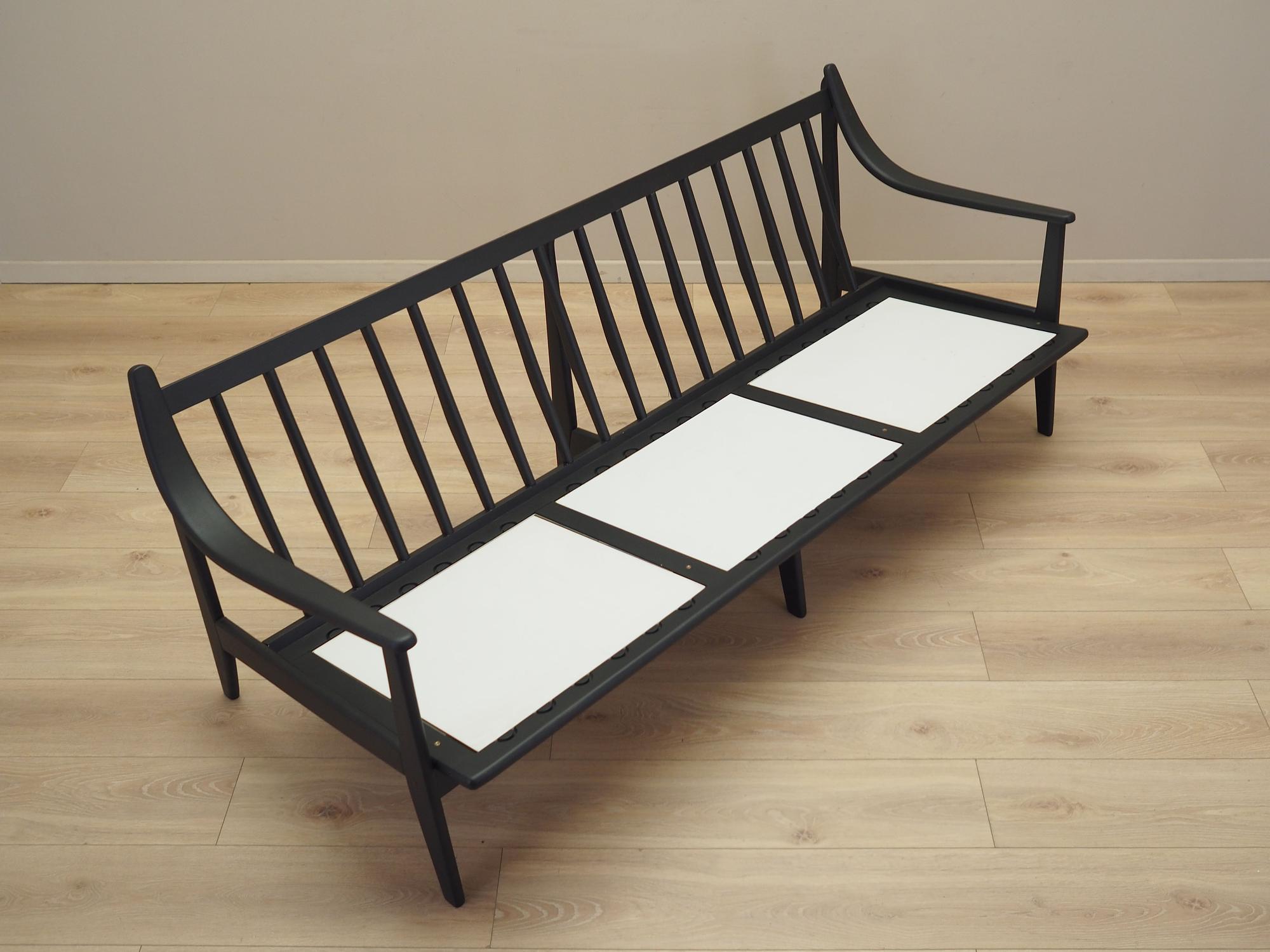 3-Sitzer Sofa Grau 1960er Jahre 12