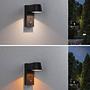 Capea mit Sensor Wandleuchte Aluminium Grau 1-flammig 1