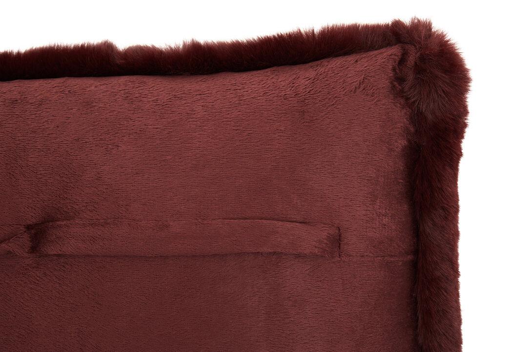 Bosie Lamina Rotwein Quadratisches Kissen
 5