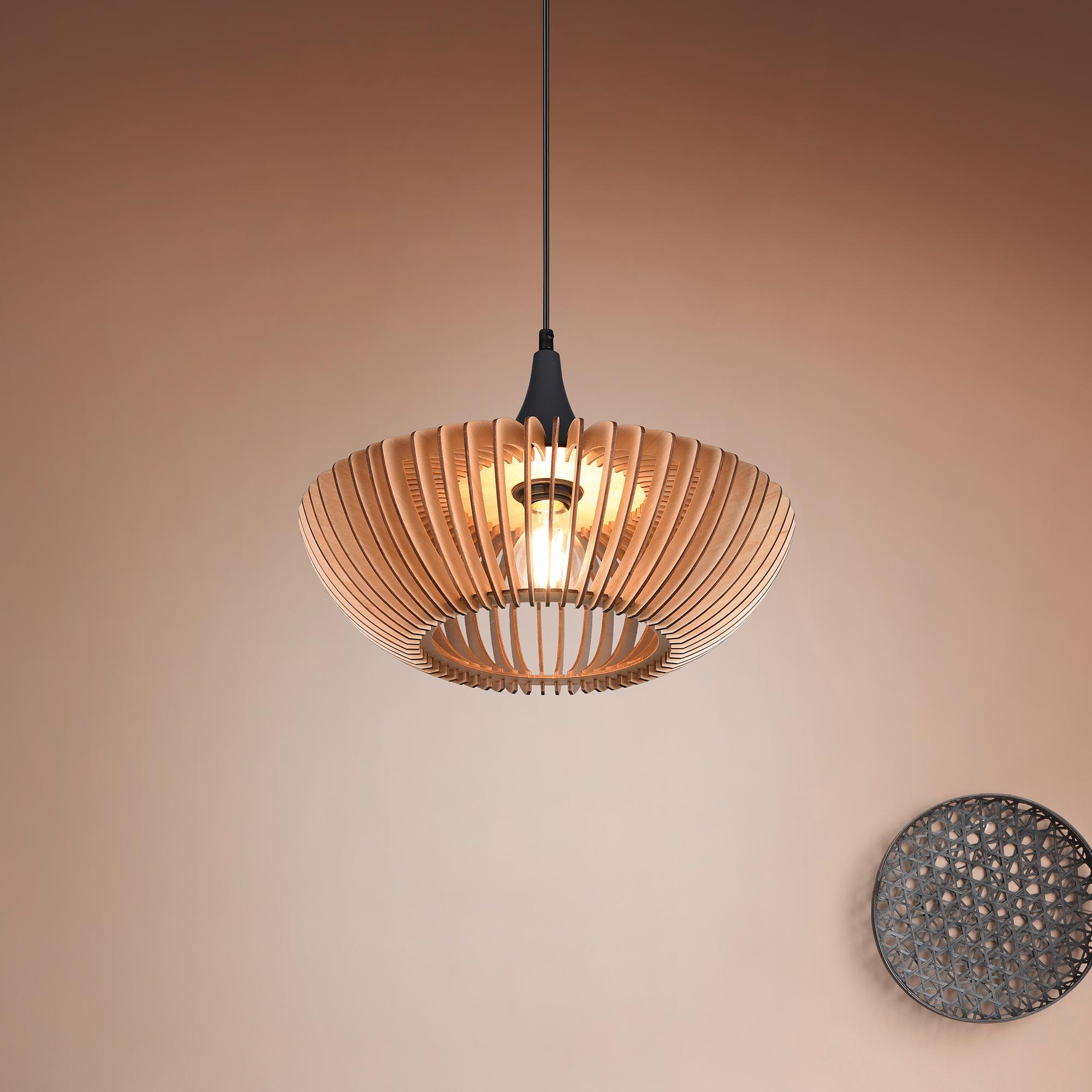 Colino Pendelleuchte Eisen Linde Beige 0