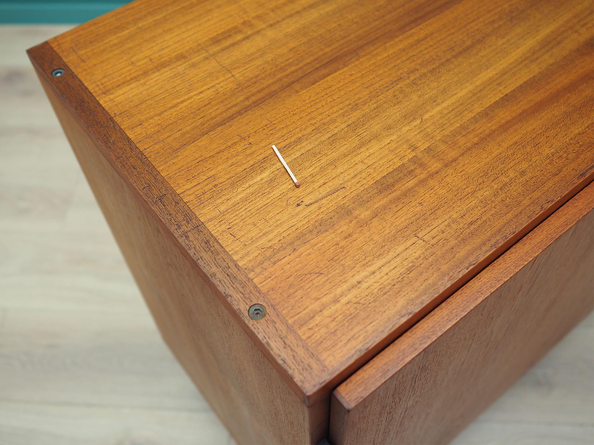 Vintage cabinet teak brown 1970s 10