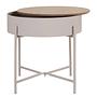 Sisco Beistelltisch Stahl Beige Ø40cm 2