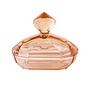 Art deco Butter dish Glass Pink 1930s 0