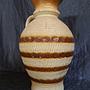 Vintage Keramik Vasen Creme Braun 2