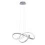 LED-Pendelleuchte 1-flammig Glas Metall Silber 3