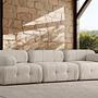 Doblo Modular Sofa 3-Seater Cream Bouclé 2