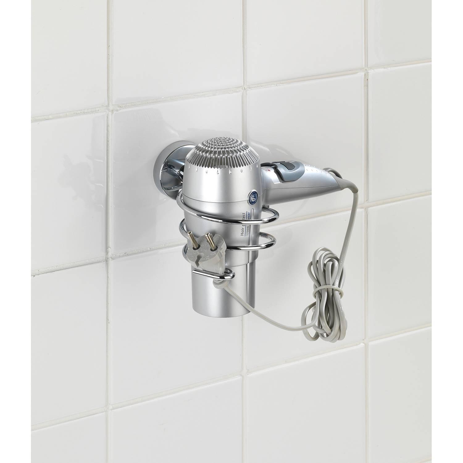 Vacuum-Loc Haartrocknerhalter Capri Zinkdruckguss Chrom 2