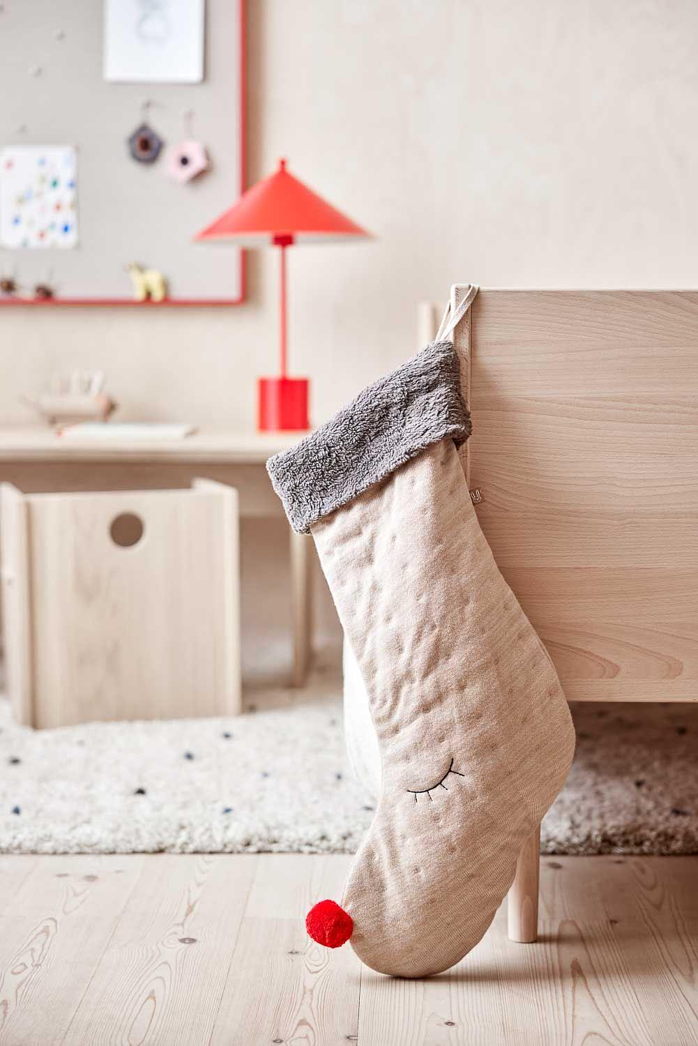 Rudolf Weihnachtsstrumpf Baumwolle Mehrfarbig 1