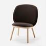 Naïve Lounge Chair Ash Wood Velvet Brown 3