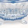 Vintage Art Deco Schale Glas Blau 1930er Jahre 2