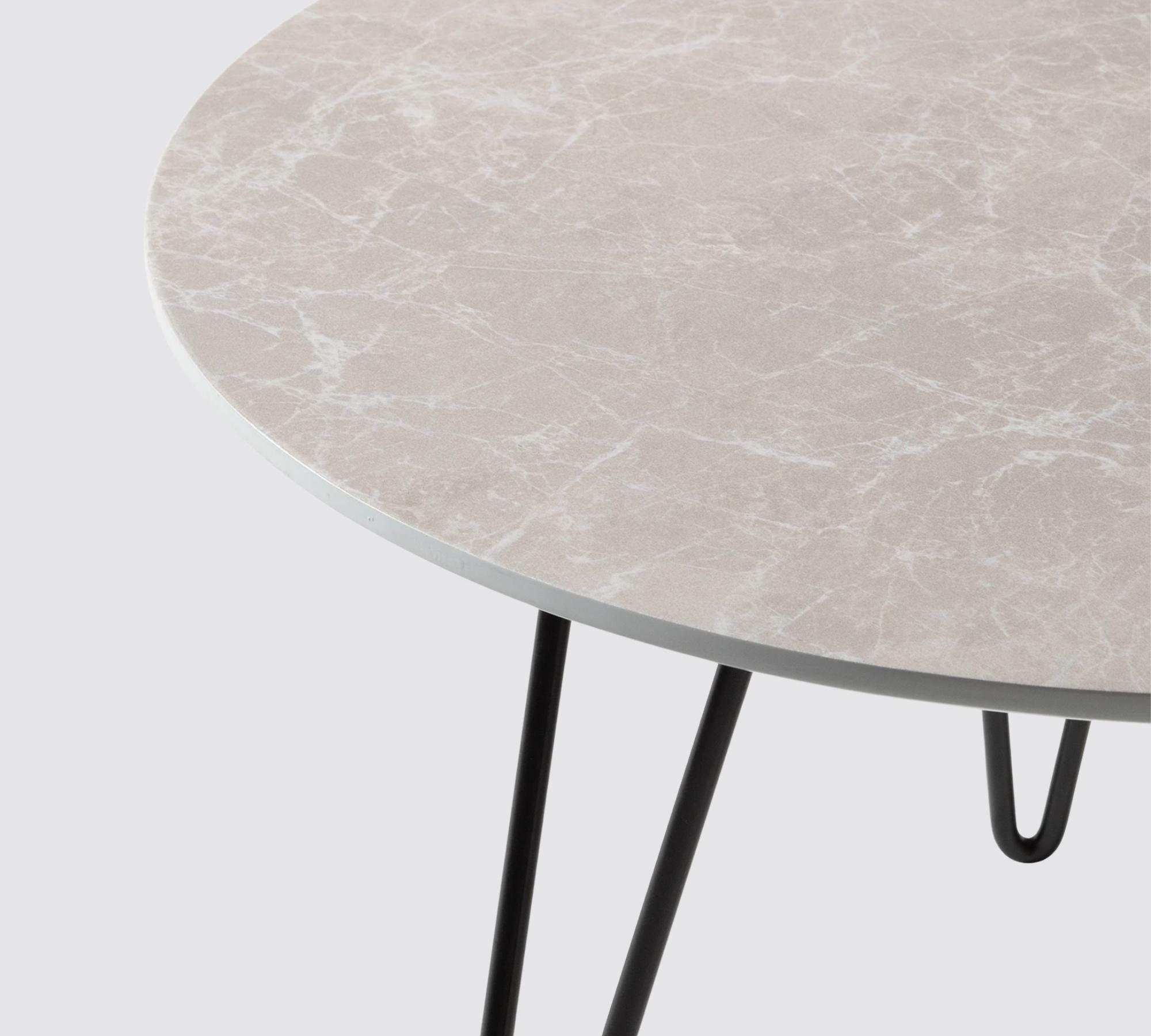 Couchtisch Marmor Dekor Hellgrau 5